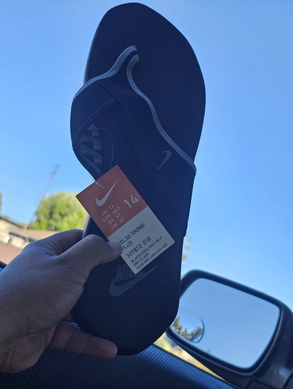 Nike Celso Wm Black Comfort Thong Sandals 14